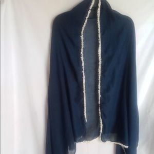 Navy blue shawl